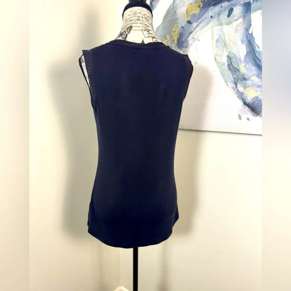 Athleta chic Black Sleeveless  lined with Nylon Tank Top Size Small - Picture 3 of 9